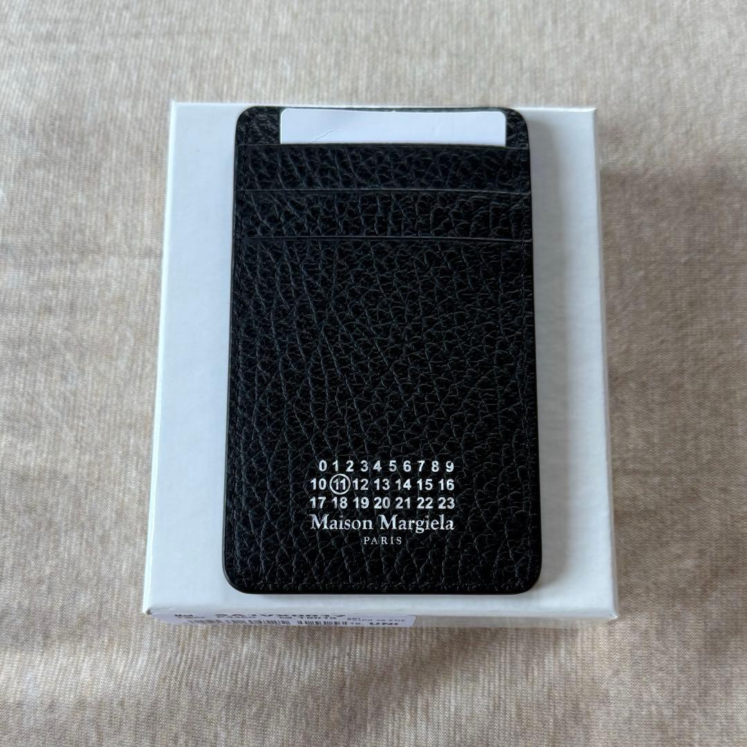 25SS新品 メゾン マルジェラ ゴートレザー カードケース 財布 ブラック