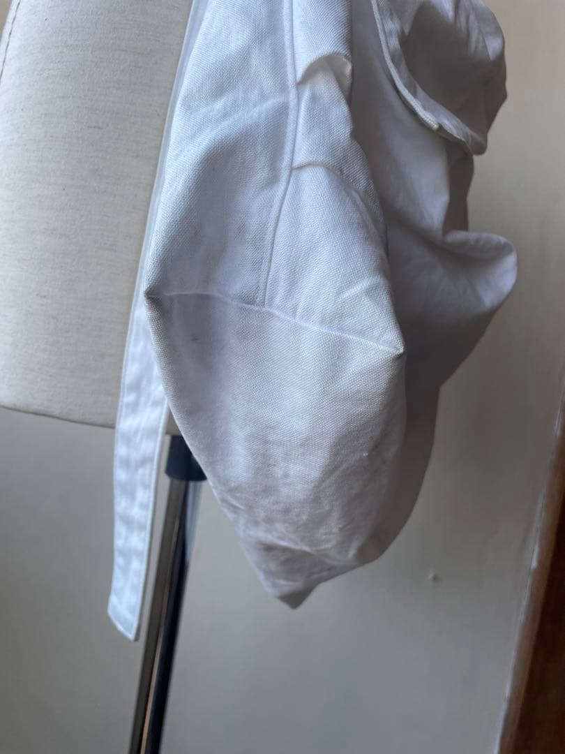 20AW ヨウジヤマモト Y’s キャンバスドレープショルダーバッグ ワイズ 白