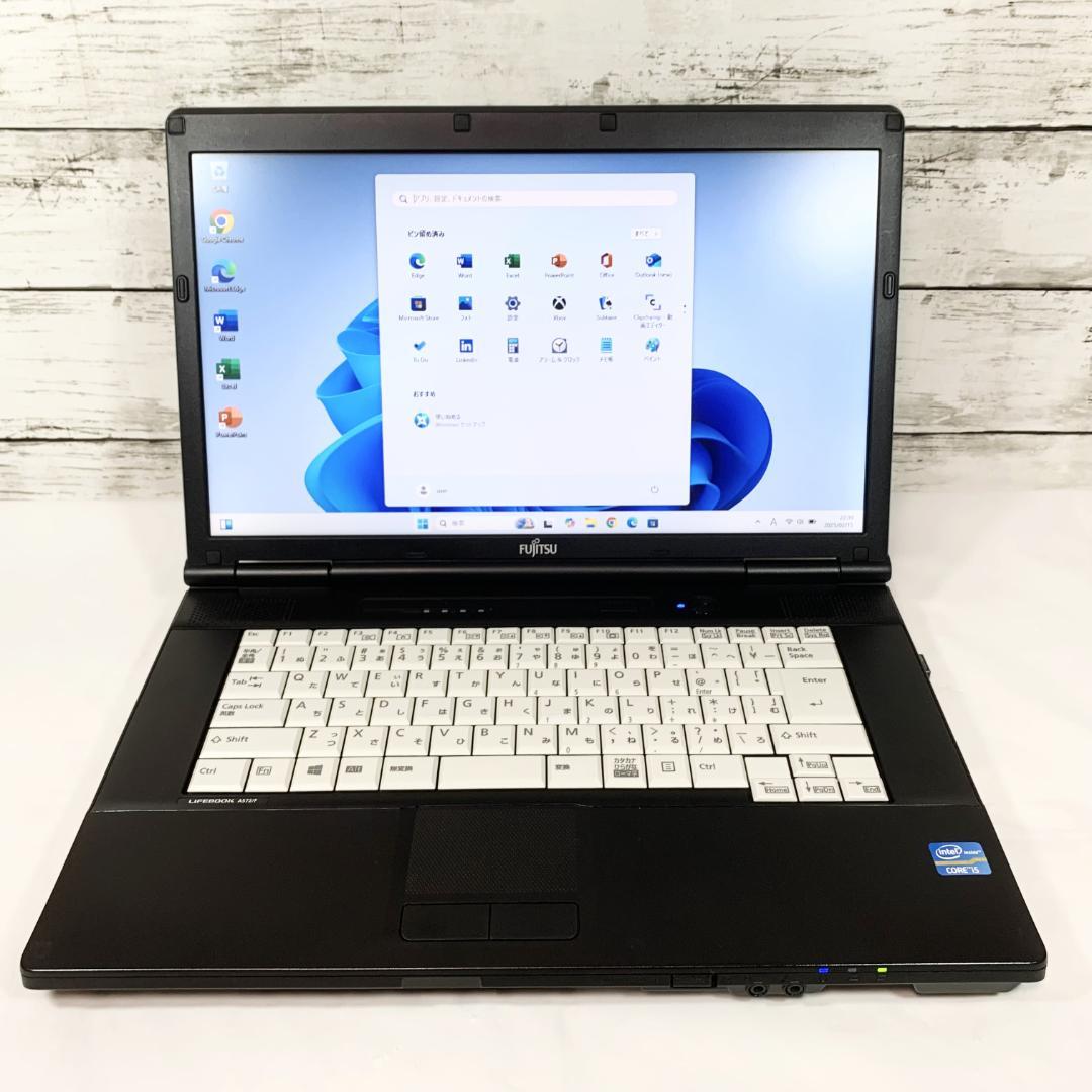 【オフィス付き】Core i5ノートパソコン／Windows11　8GB／SSD