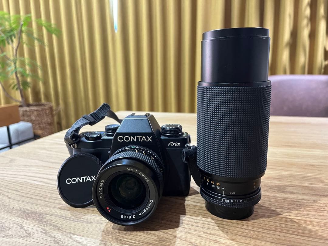 CONTAX Aria フィルムカメラ + Carl Zeiss レンズ2種付き