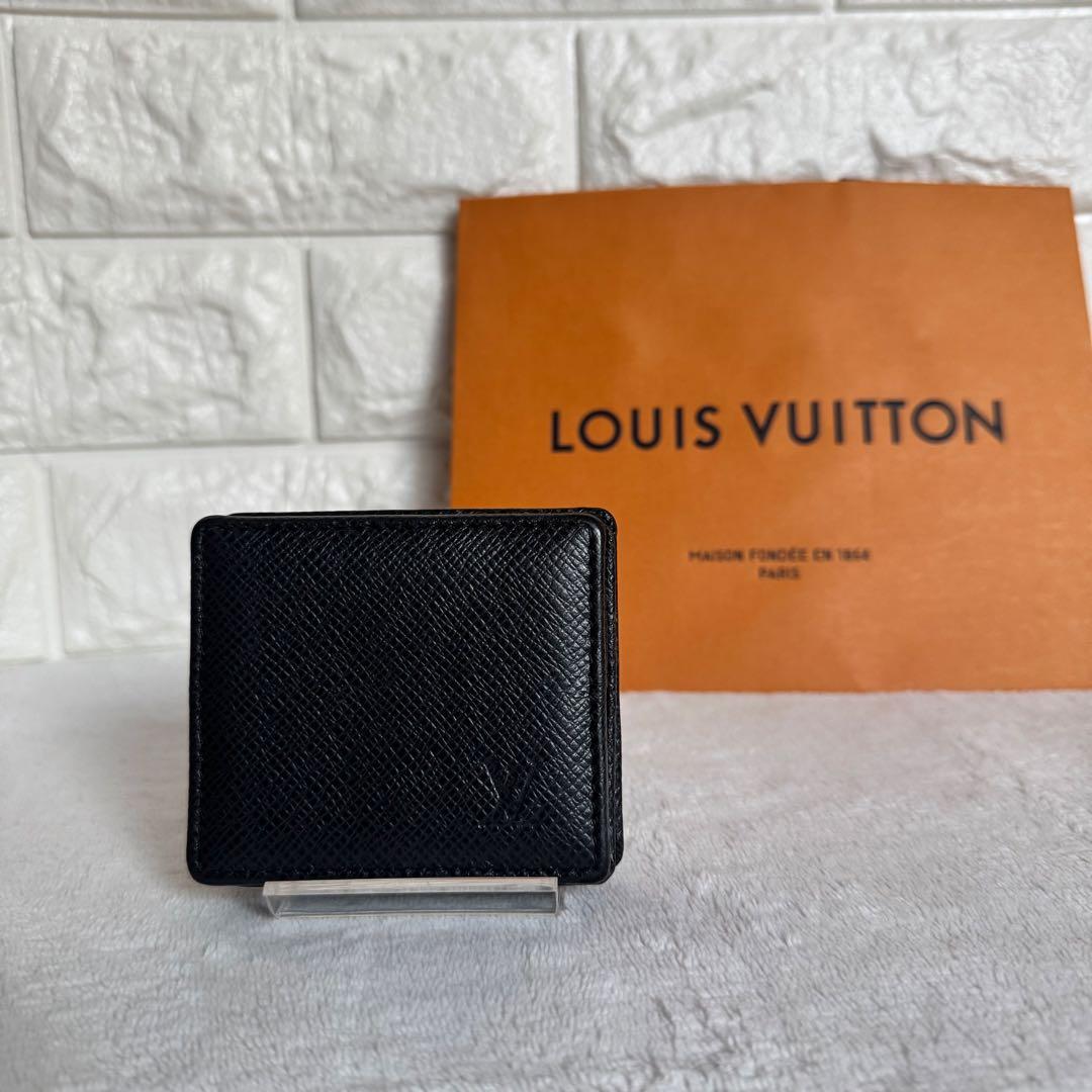りょう様ルイ・ヴィトン タイガ　ポルトモネ・ボワット　ケース　黒
