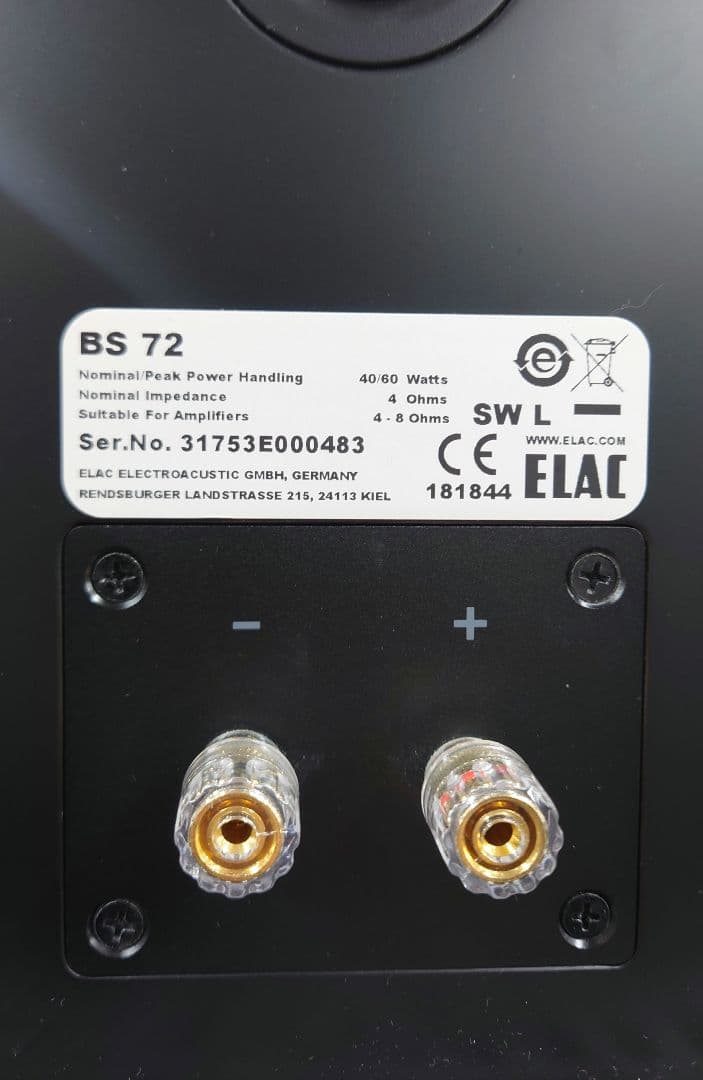 ■【定価： ￥65,000】ELAC 　BS72 スピーカーペア