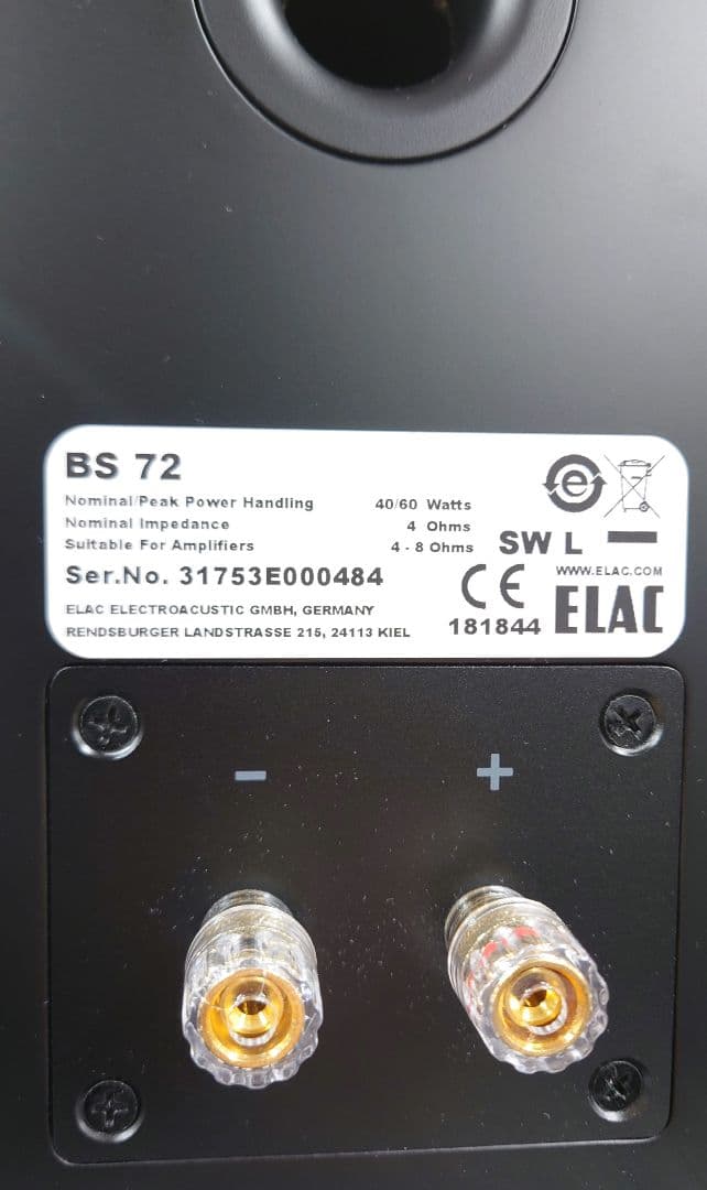 ■【定価： ￥65,000】ELAC 　BS72 スピーカーペア