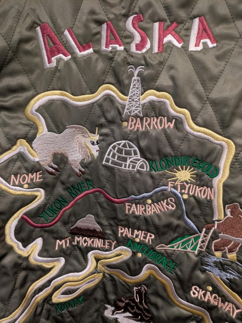 50'sライク別珍 スーベニアジャケット ALASKA（商品番号5726）