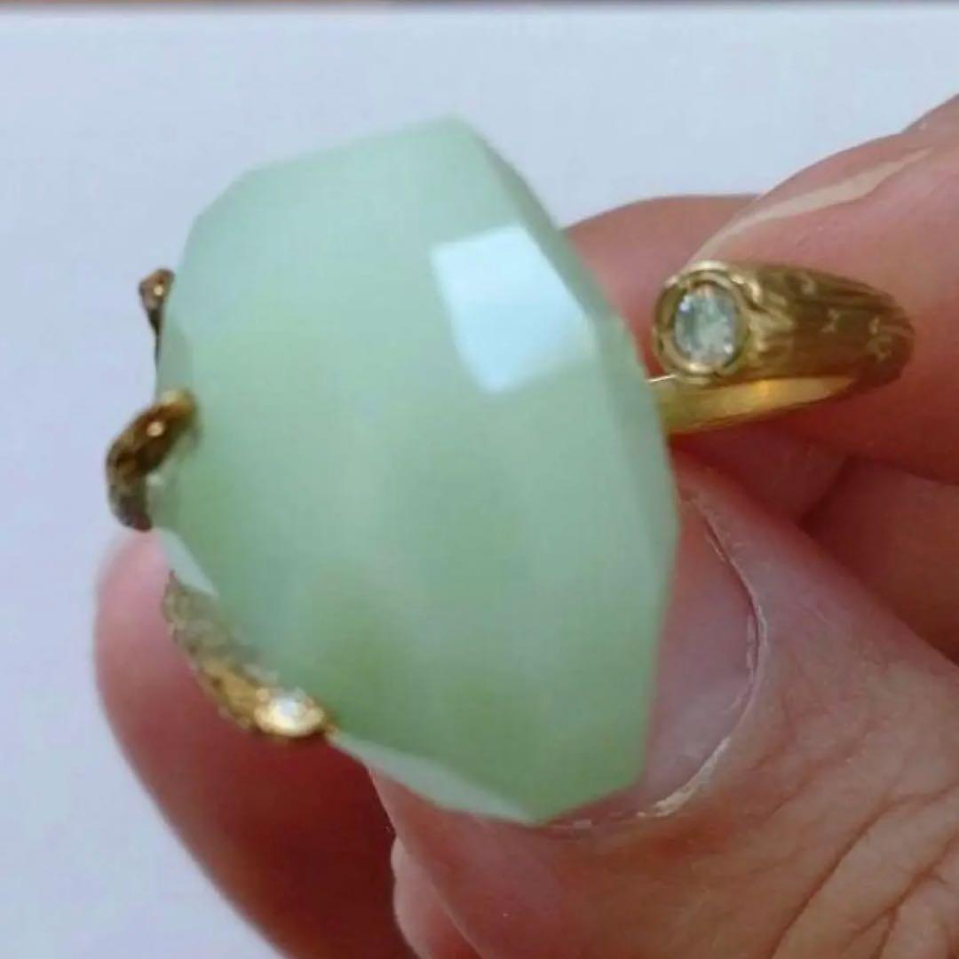 最終価格　美品 wouters&hendrix 18K 天然石 ダイヤ リング