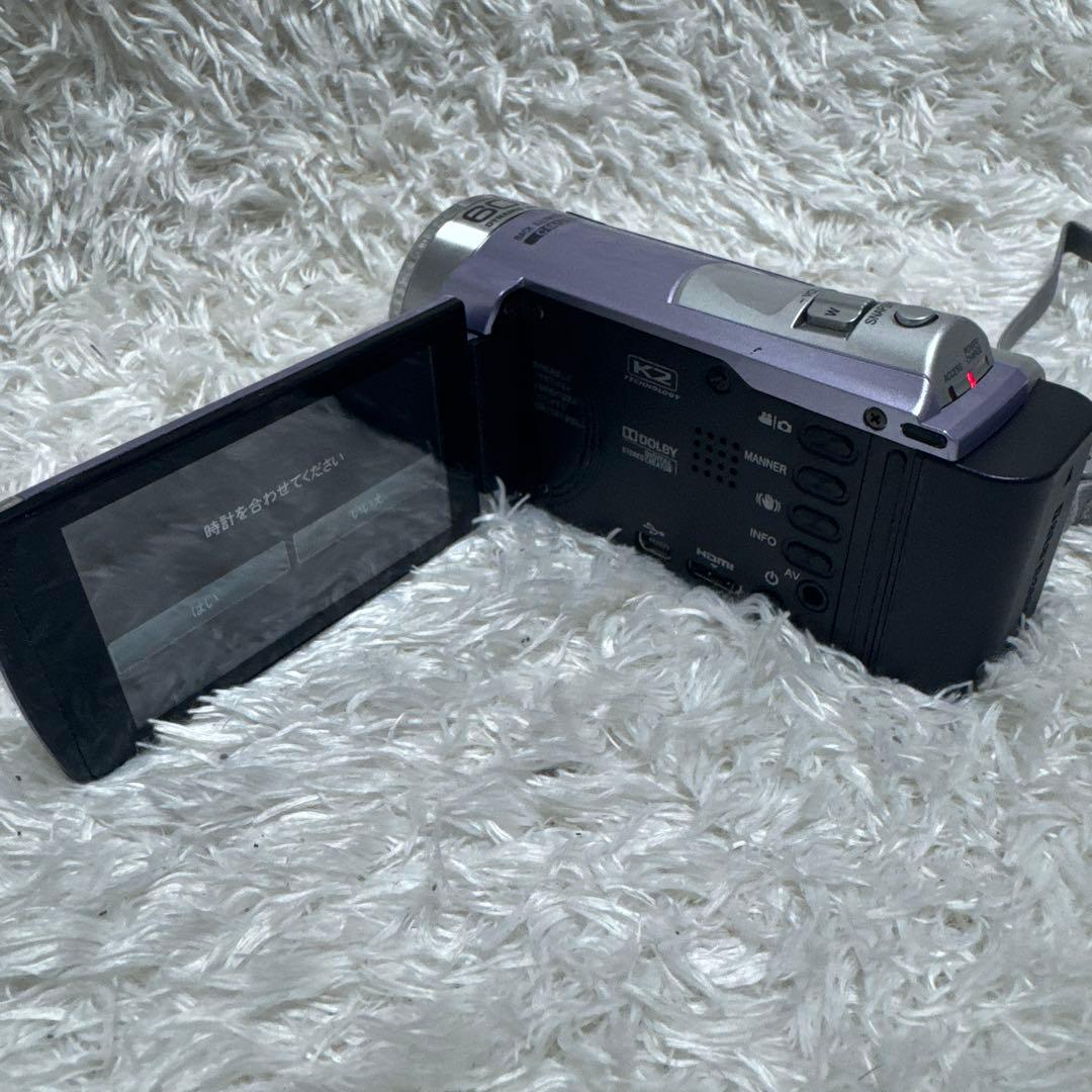 JVC Everio GZ-E345-V ビデオカメラ バイオレット