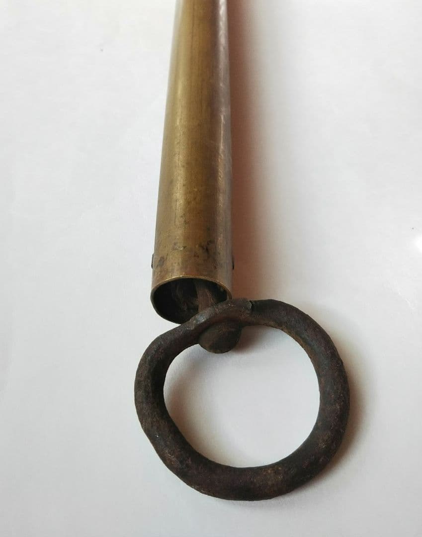 自在鉤 真鍮 囲炉裏 アンティーク オブジェ 置物