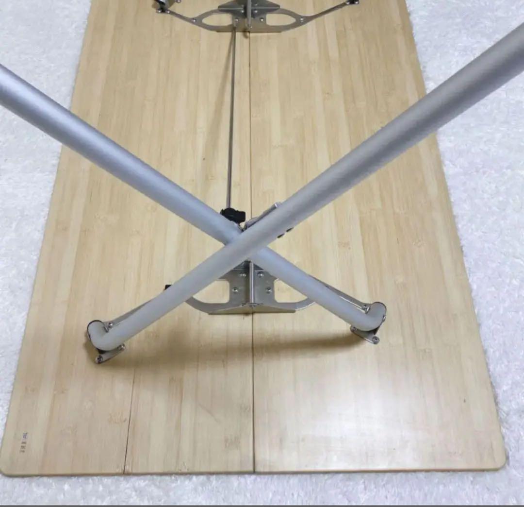 ☆ peak・ワンアクションテーブル・ロング ・竹 二つ折り