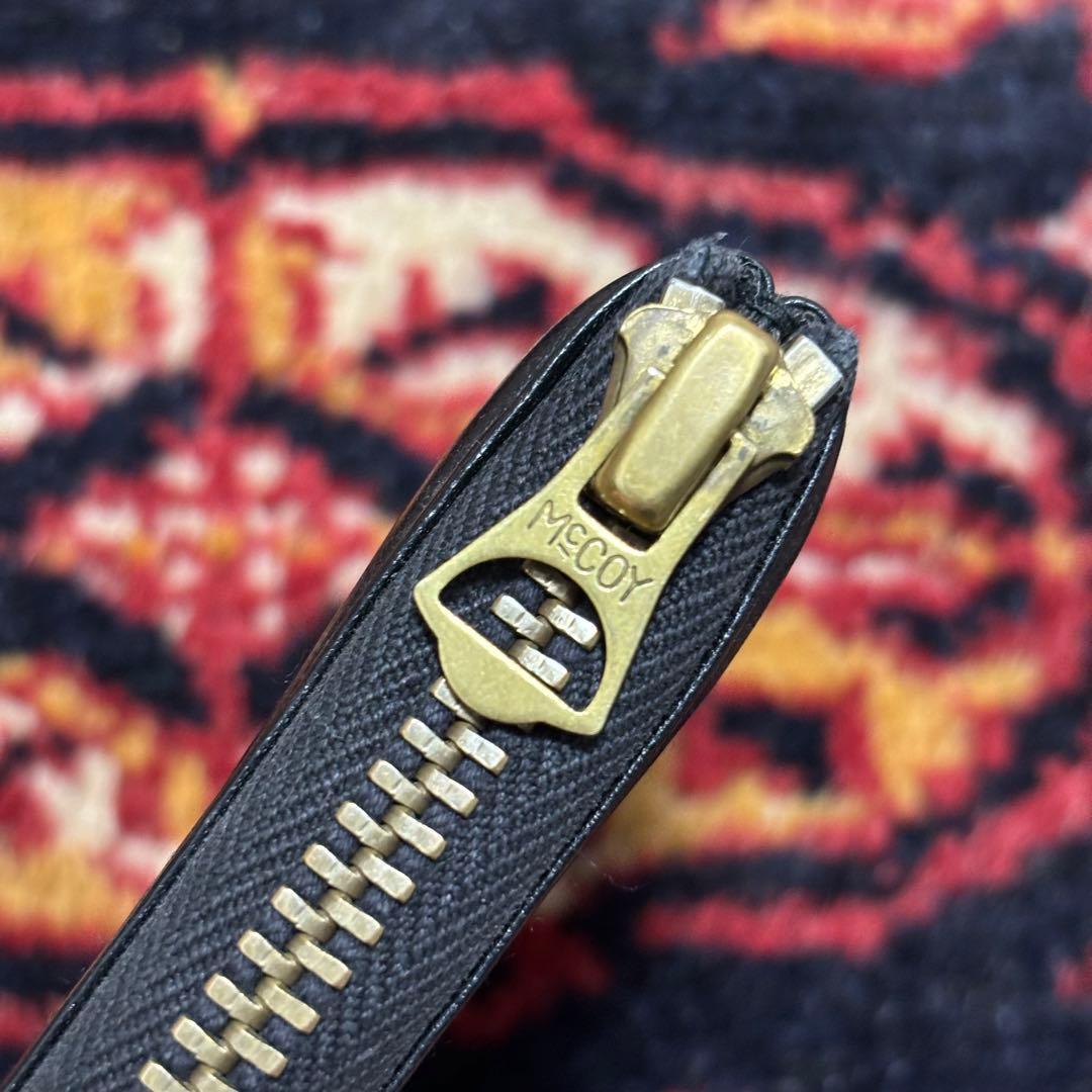 【美品】THE REAL McCOY'S 黒 レザー ケース スクエア