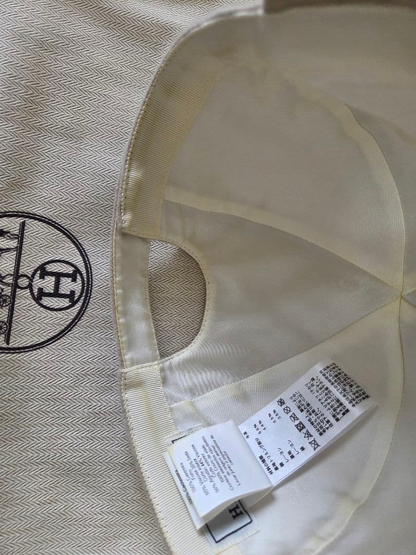 kei エルメス セレナ 58 カシミヤ レザー シルバー金具 キャップ