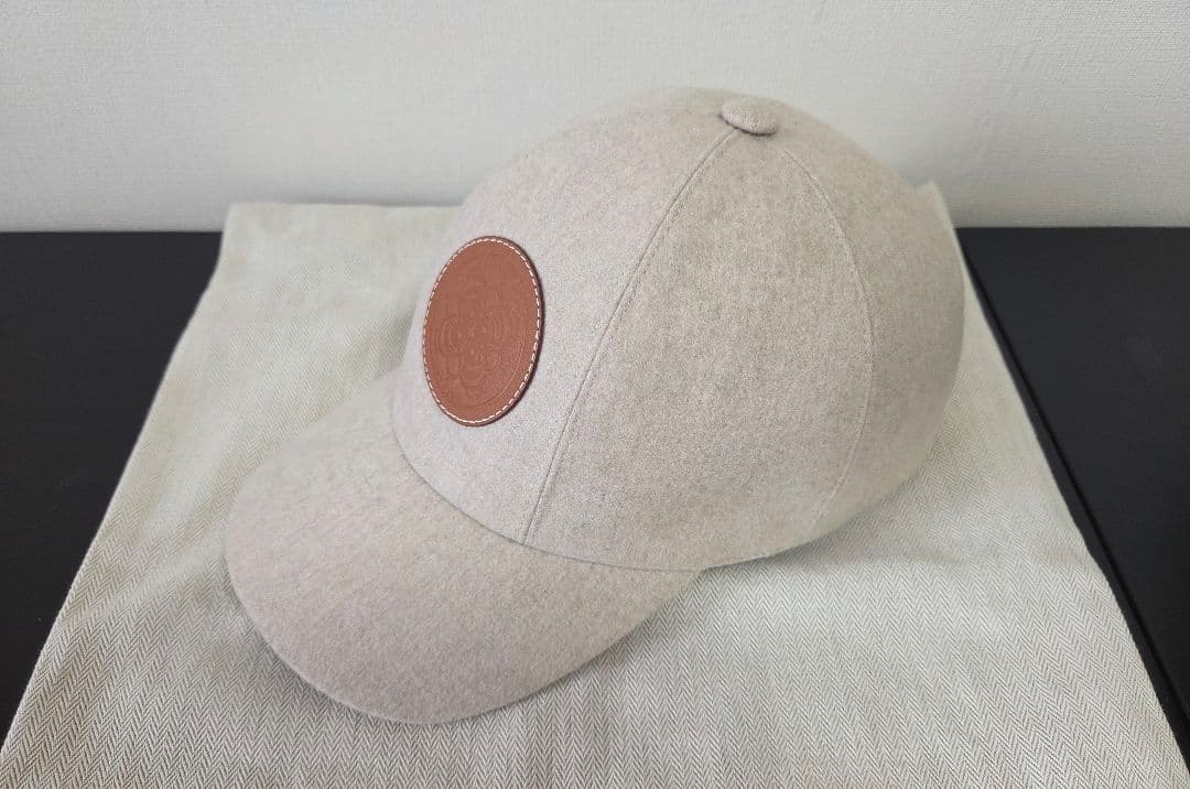 kei エルメス セレナ 58 カシミヤ レザー シルバー金具 キャップ