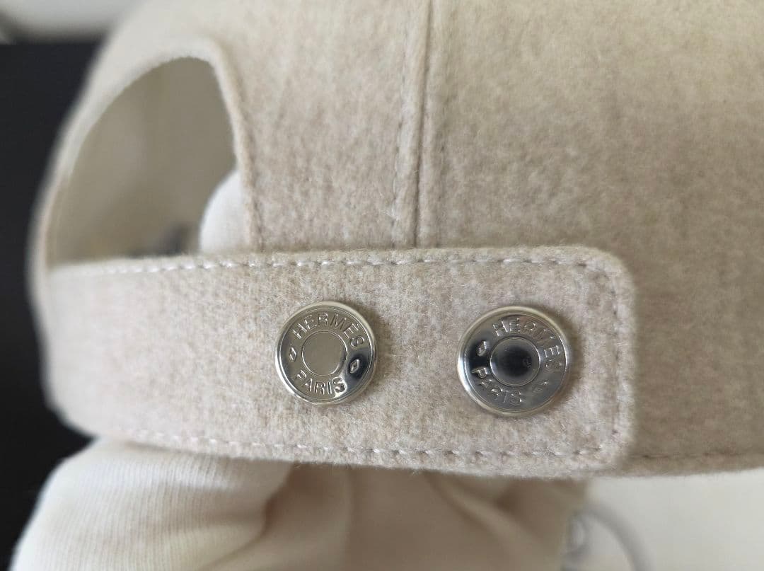 kei エルメス セレナ 58 カシミヤ レザー シルバー金具 キャップ