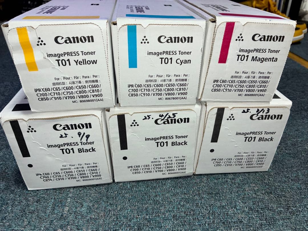 キャノン　Canon 純正　imagePRESS トナー T01 6色セット