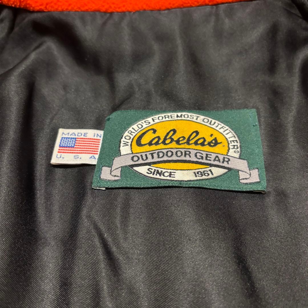 90's USA製 Cabela's ダックハンターカモ オレンジ 中綿
