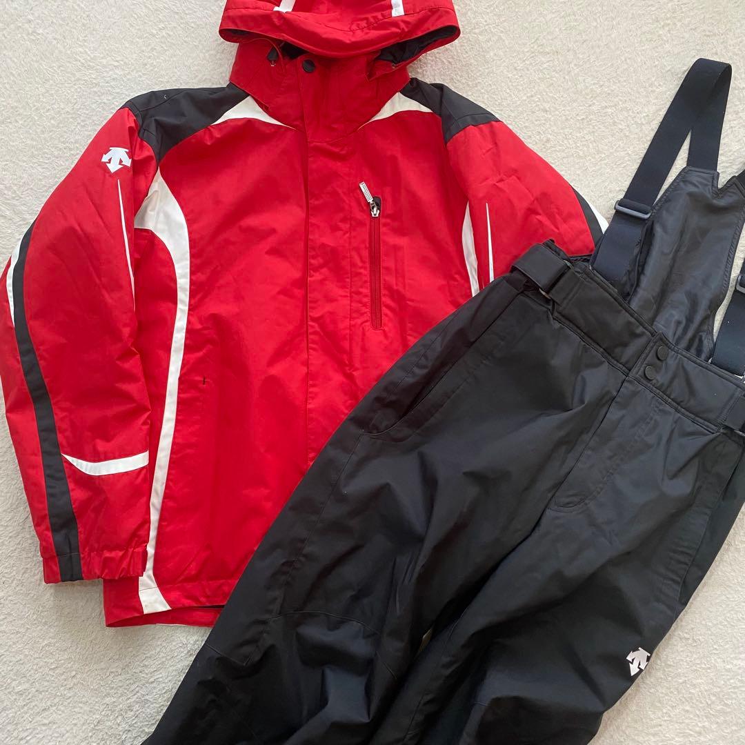 【希少】Ｌサイズ　DESCENTE スノーボードウェア セット フード取外可