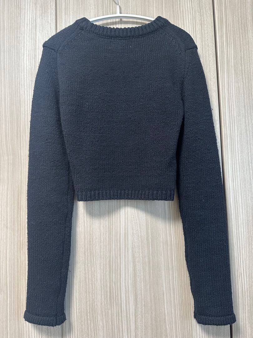 CLANE COTTON SHORT KNIT TOPSブラック2サイズ新品