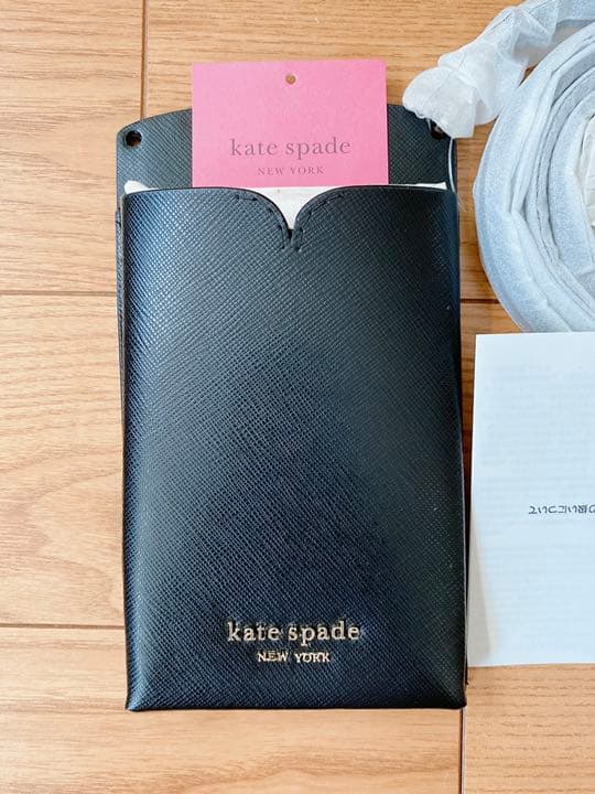 ケイトスペード フォンケース ボディバッグ♡ブラック♡新品タグ付き