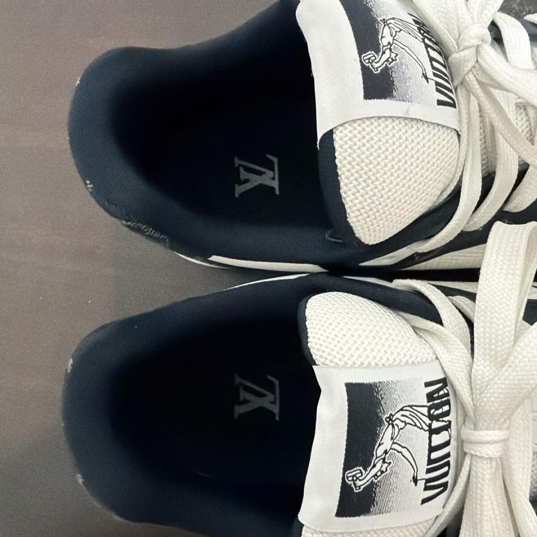 ルイヴィトン LVトレイナーライン モノグラム デニム ベルクロ スニーカー 8