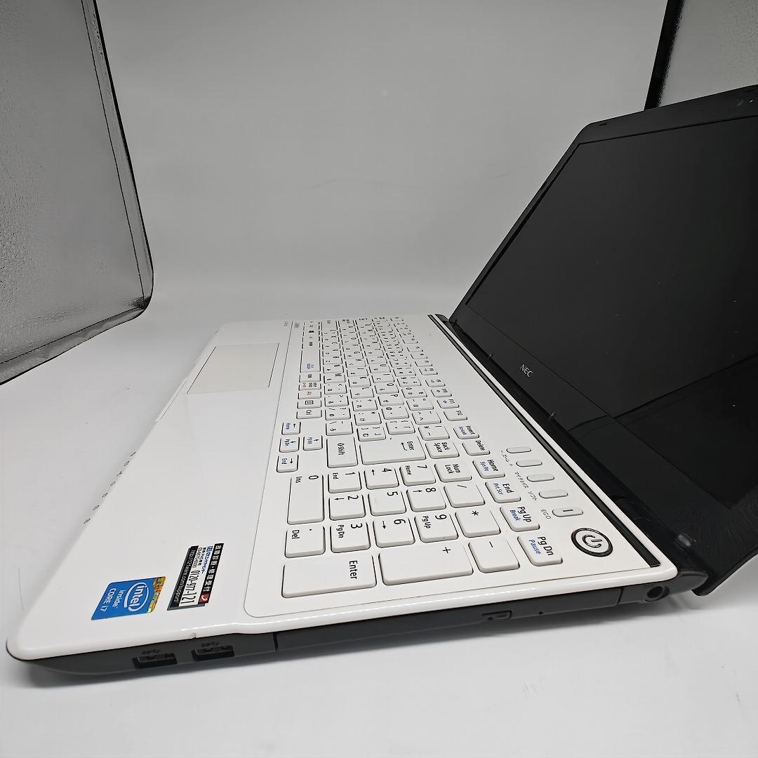 【NEC】LS700 高性能i7 SSD512GB 16GB ホワイトノートPC