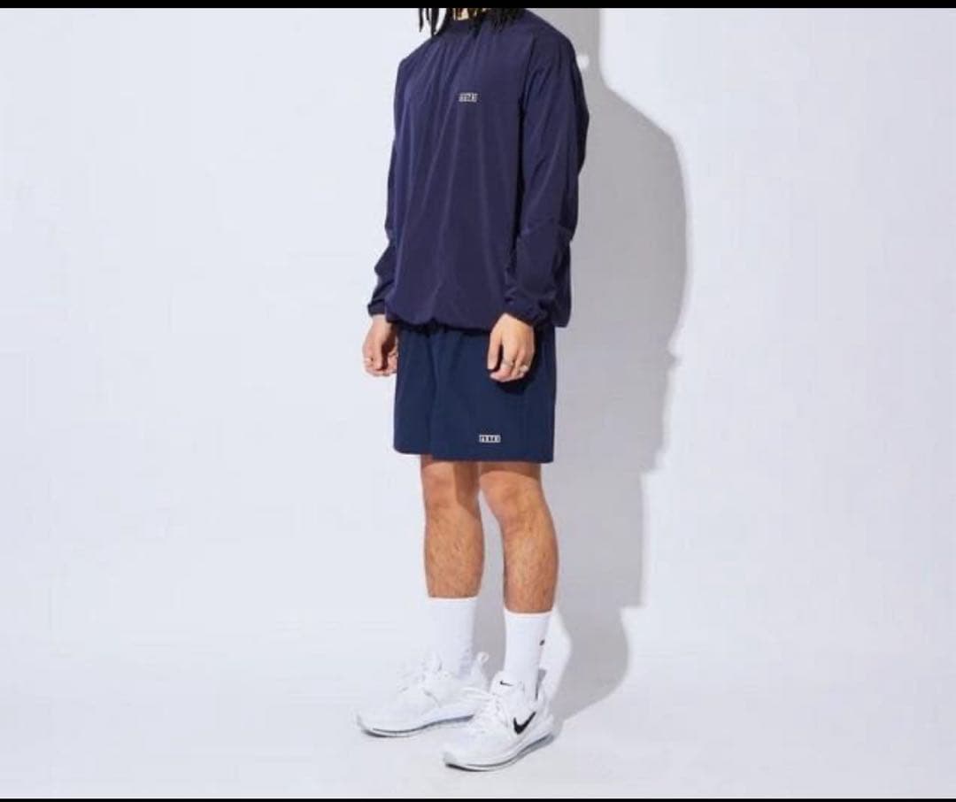 aktr ネイビー プルオーバー＆ショートパンツ セットアップ L