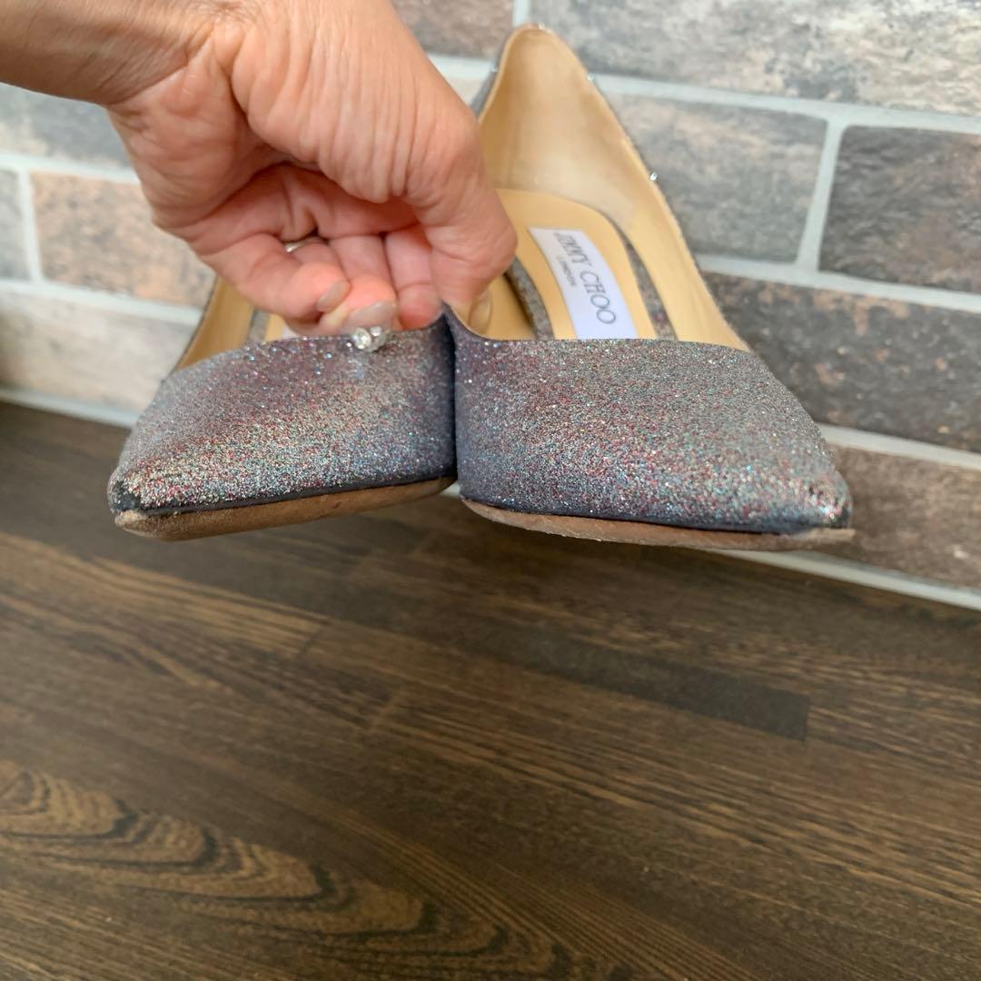 JIMMYCHOO ジミーチュウ 24.5cm ブライダルシューズ