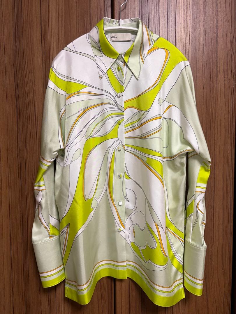 【新品・未着用】Tory Burch トリーバーチ シルク フローラルシャツ