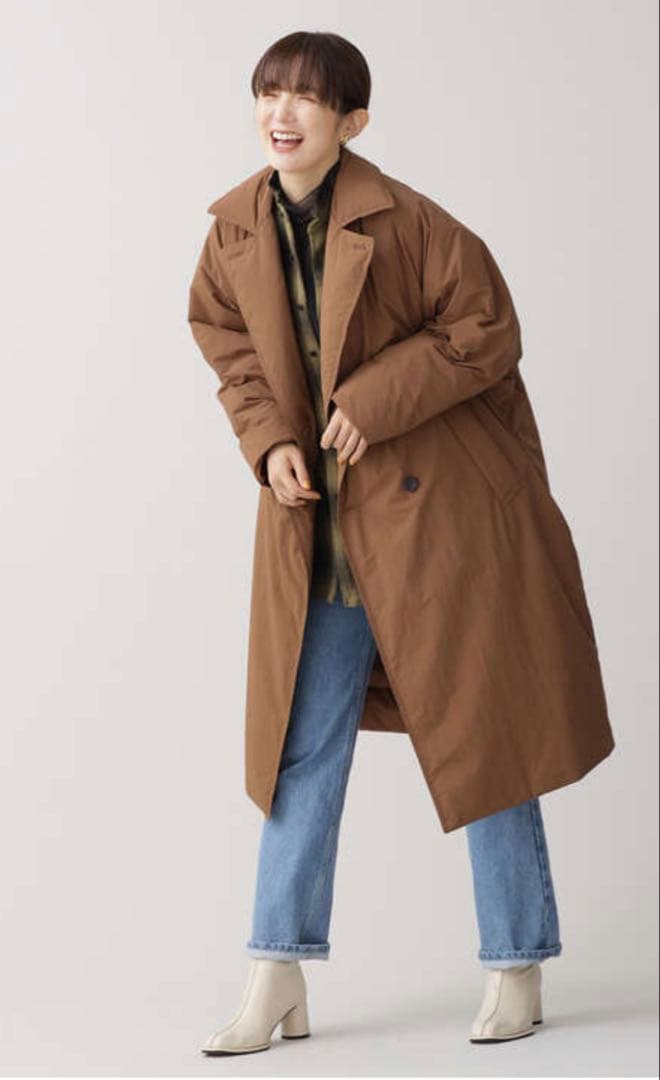 【ナノユニバース】西川ダウン(R)/リバーシブルダブルコート サイズ2