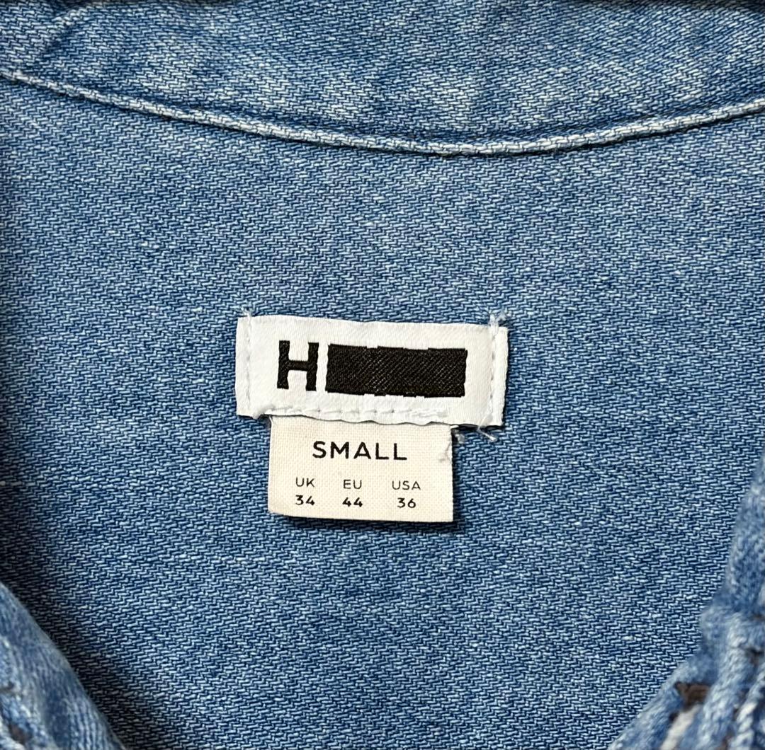 H BEAUTY＆YOUTH ダメージデニムシャツ