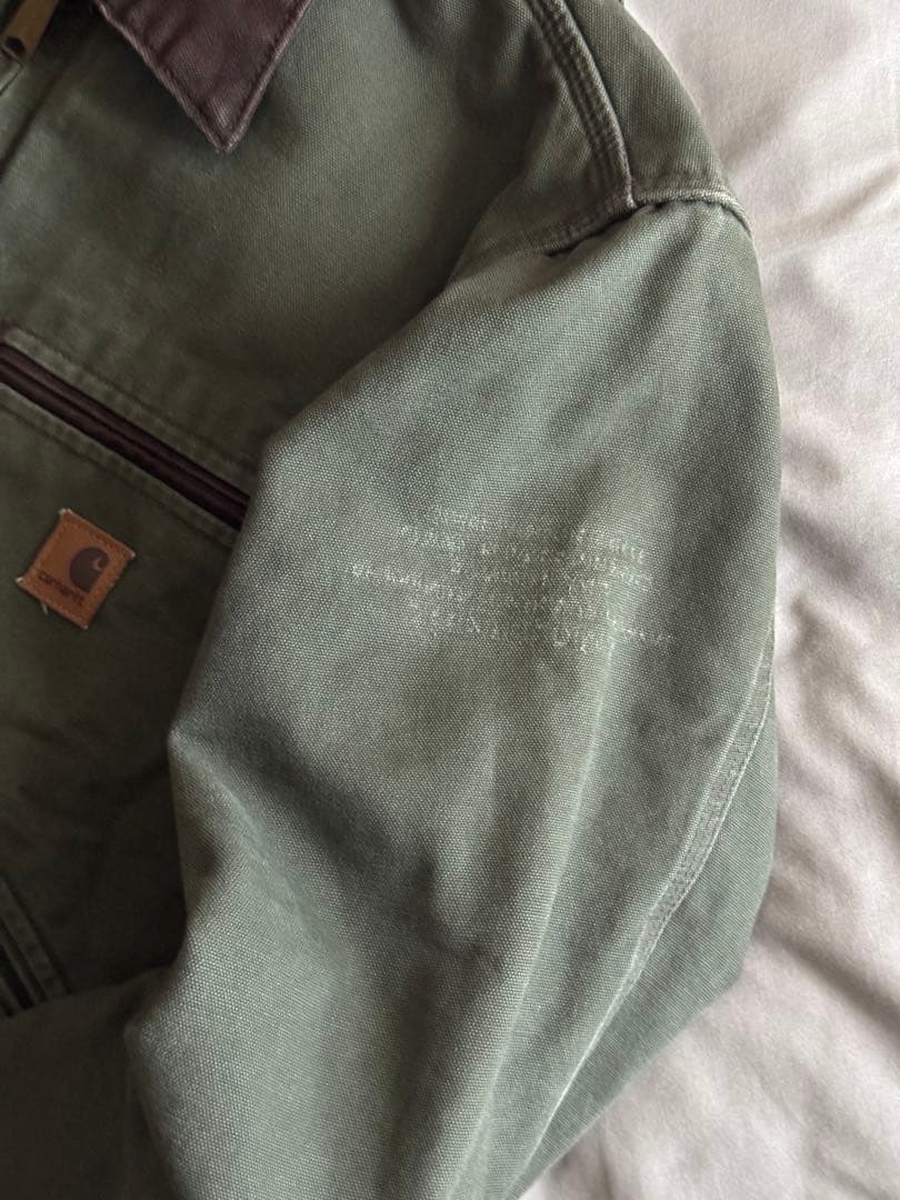 希少 カーハート デトロイト ジャケット J97 ARG アーミーグリーン色