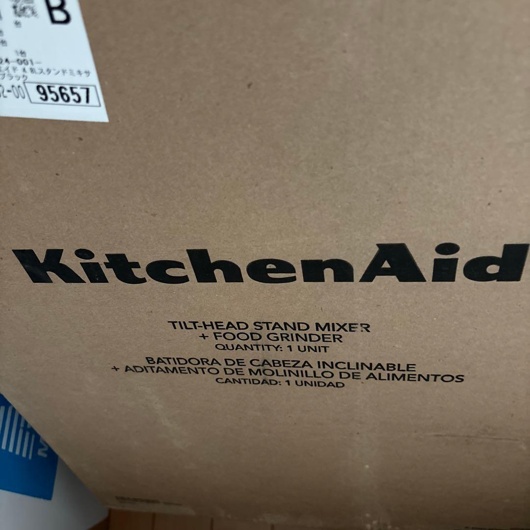 キッチンエイド4.8ＬスタンドミキサーＦＧＲブラック　お値下げ中