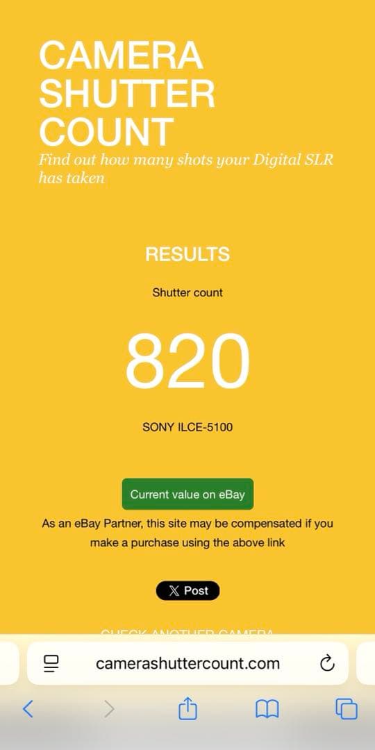 ★極上級★ほぼ新品★SONY a5100 シャッター回数1000回以下