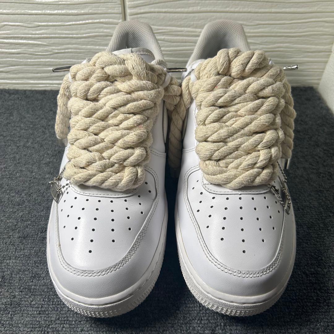 ナイキ エアフォース1 ロー '07 12mmオフホワイトカスタム拡張なし