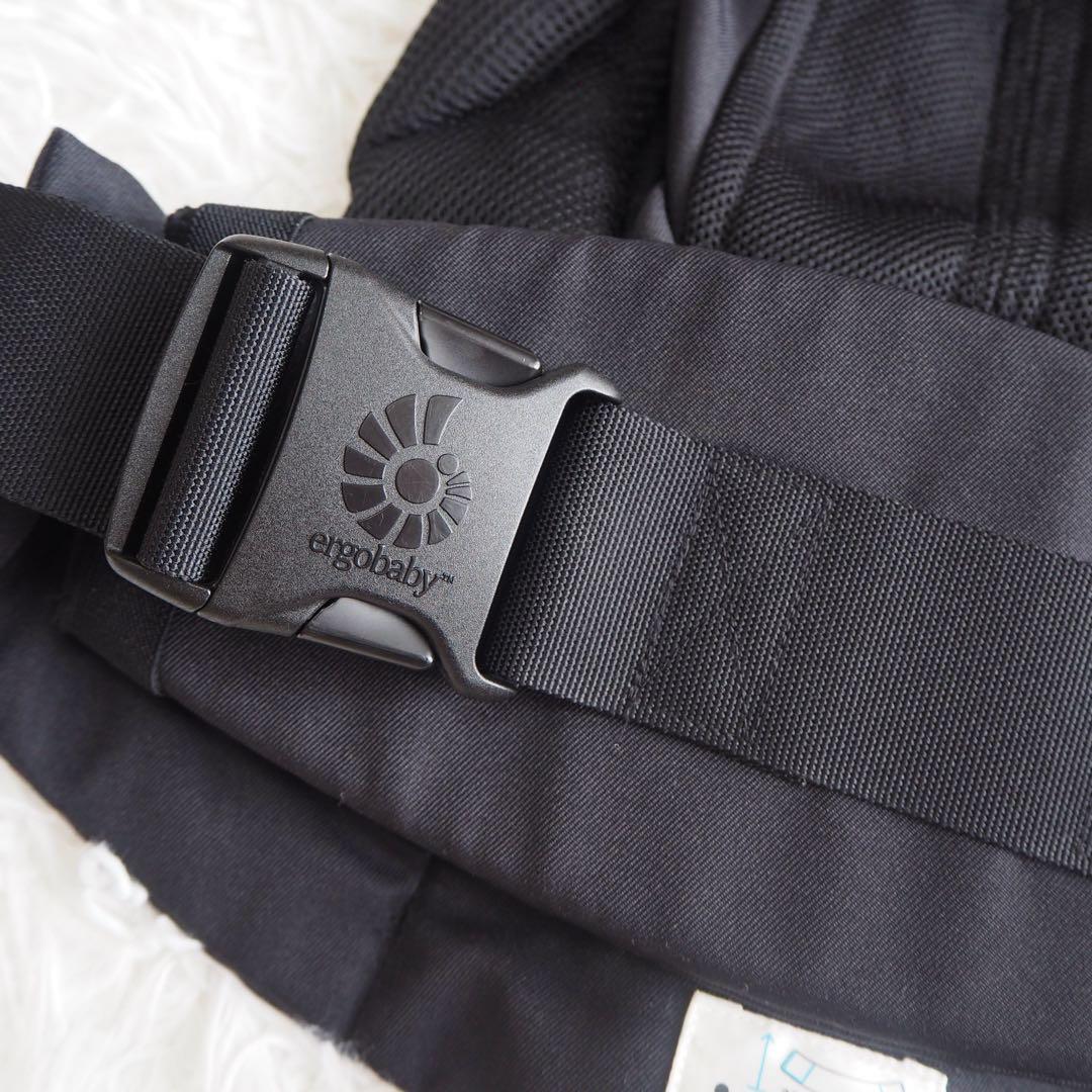 美品 エルゴ オムニ360 クールエア 抱っこ紐 新生児 前向き 黒