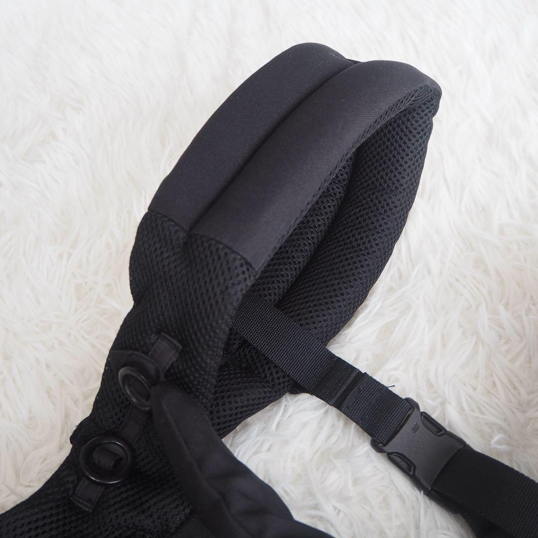 美品 エルゴ オムニ360 クールエア 抱っこ紐 新生児 前向き 黒