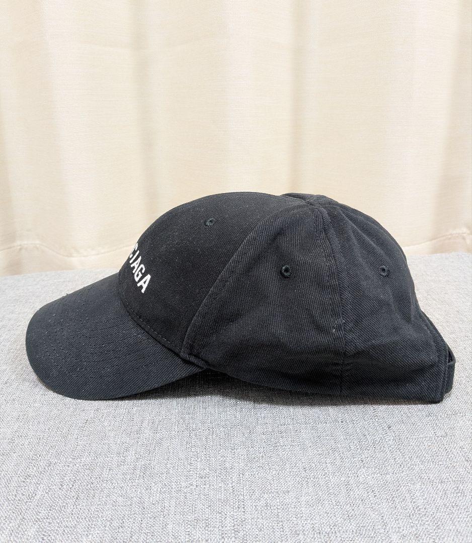 BALENCIAGA バレンシアガ ロゴ ブラック ベースボールキャップ
