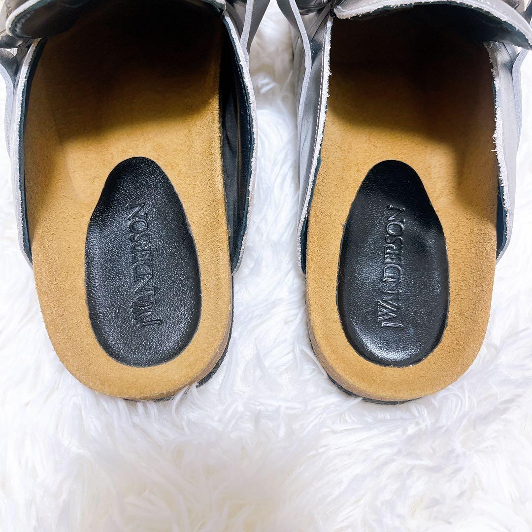 [美品]JW ANDERSON チェーンバックレスレザーローファー 36