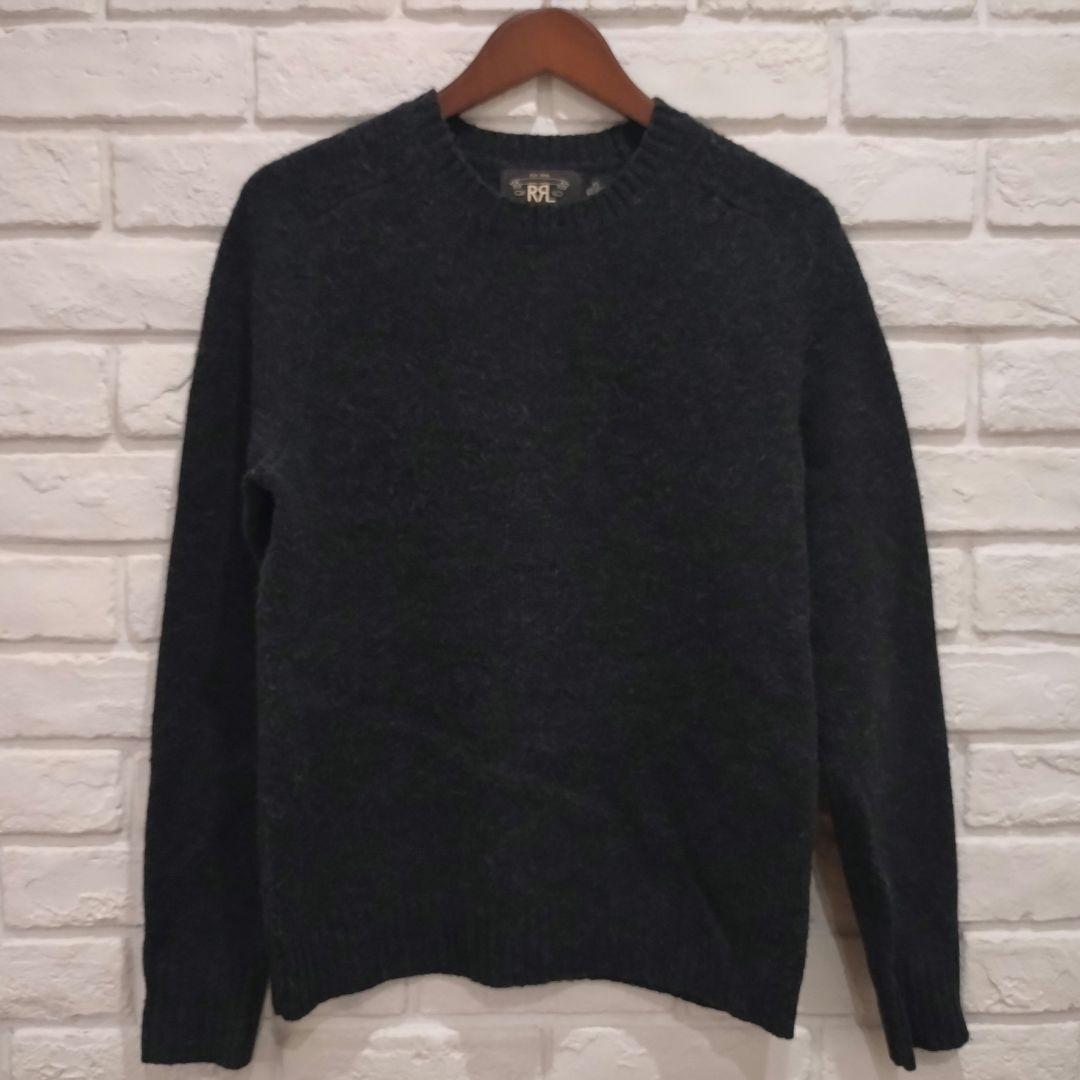 【美品】RRL WOOL CREWNECK LAMBWOOL SWEATER