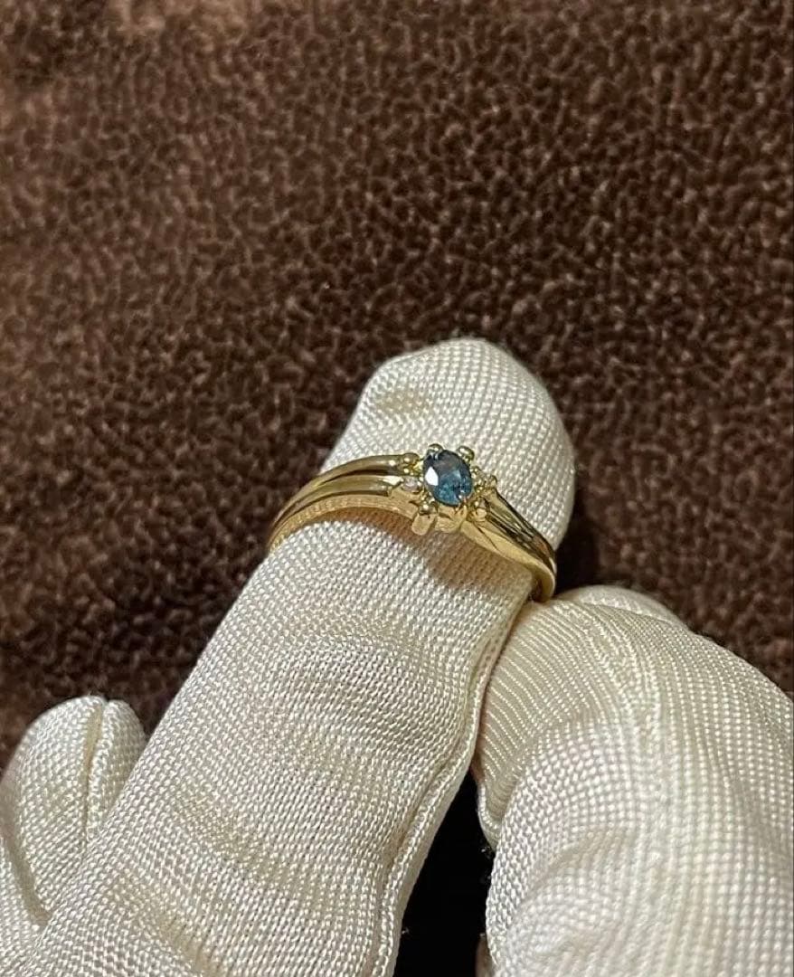 k18 刻印あり　リング 11.5号イエローゴールド