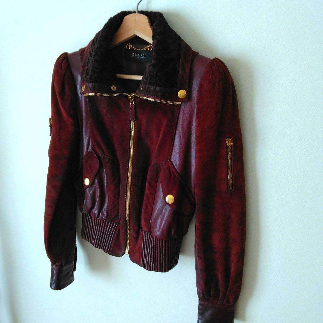 チ*♪様 GUCCI　スエードレザーボンバージャケット【随時情報更新、確認忘れず