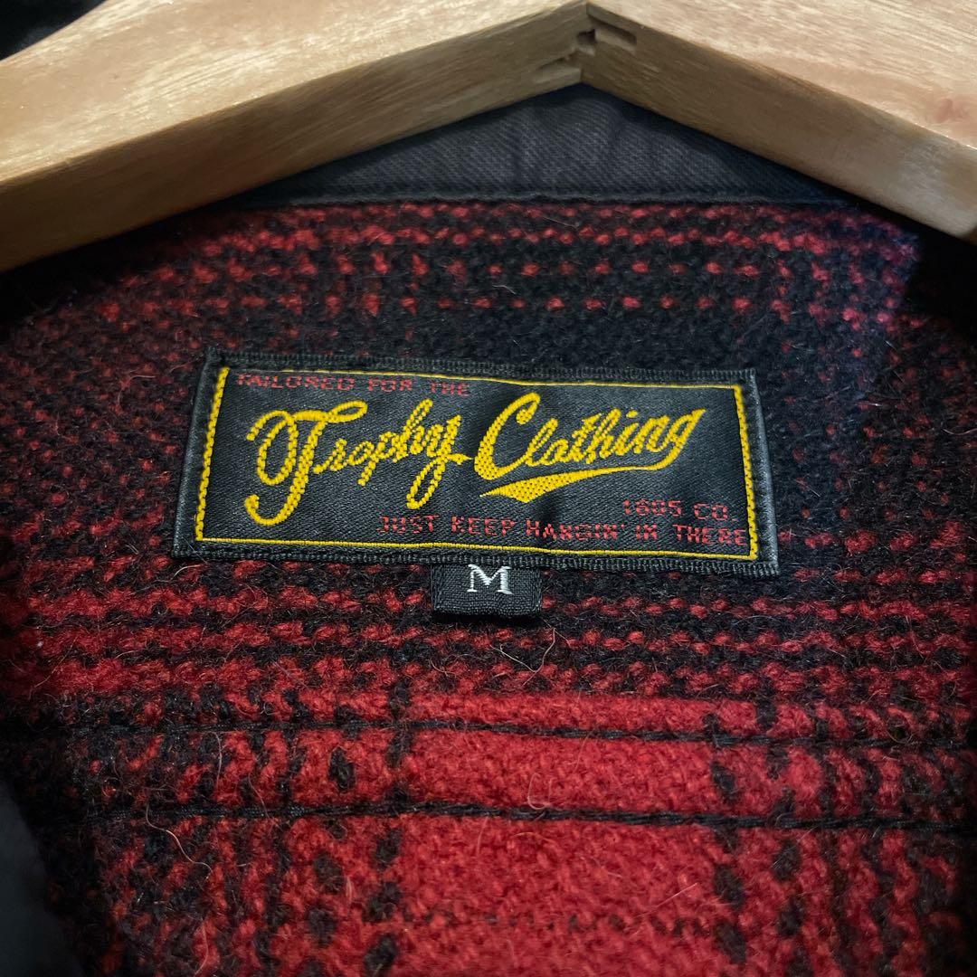 TROPHYCLOTHINGトロフィークロージング オンブレチェック ウール M