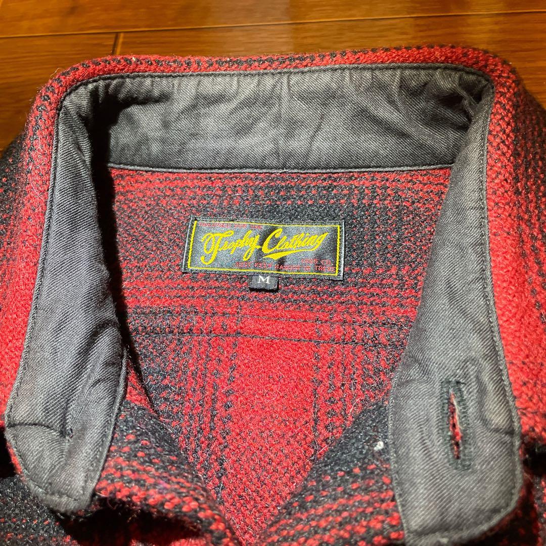TROPHYCLOTHINGトロフィークロージング オンブレチェック ウール M