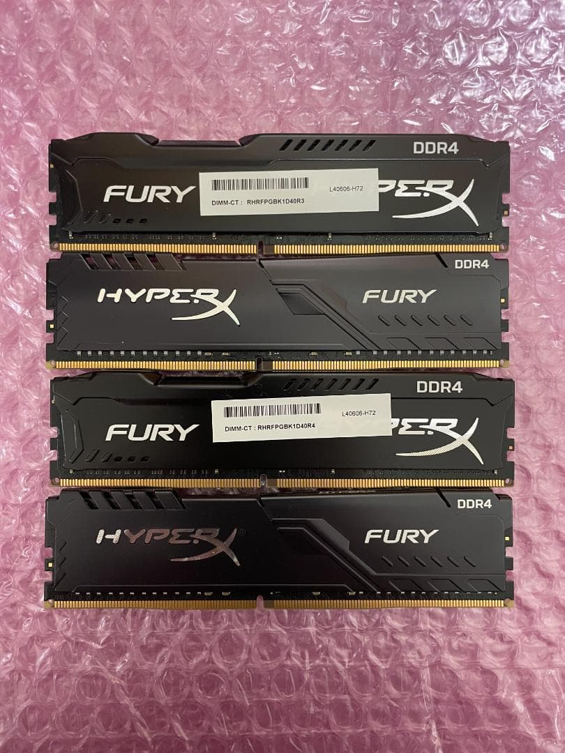メモリ 16GB×4枚=64GB DDR4-2666 Kingston 動作保証