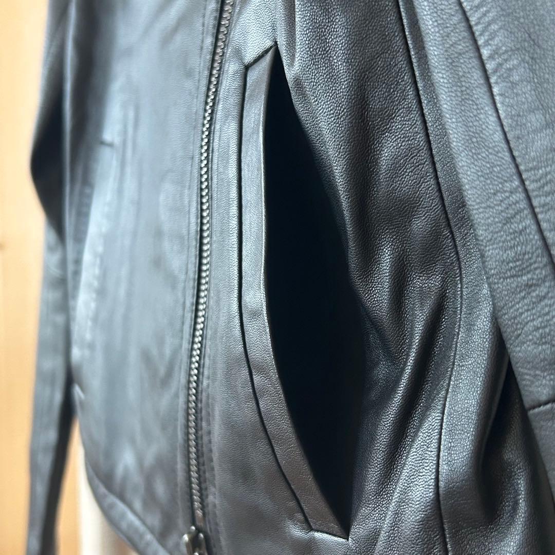 ウサギ様 Theory セオリー 羊革 ライダースジャケット S