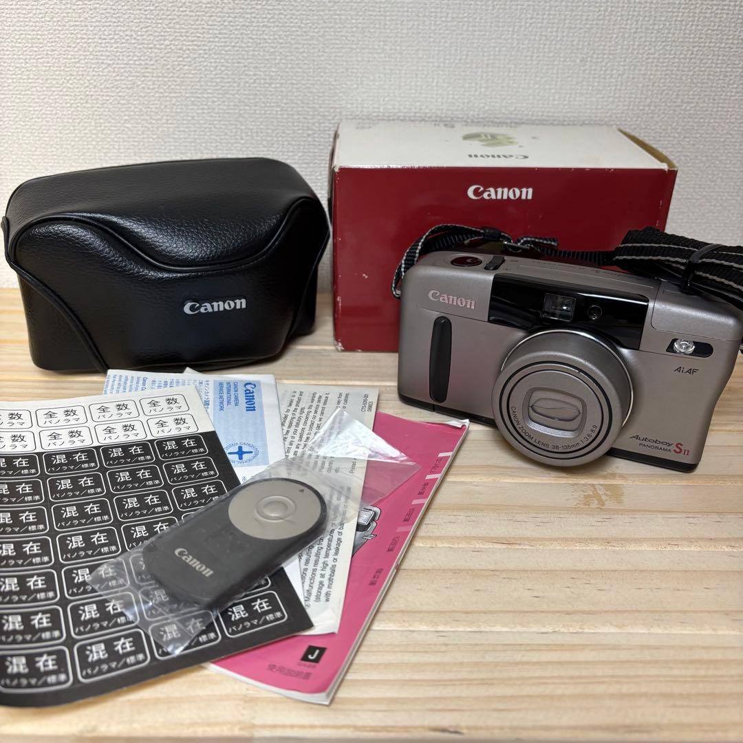 【美品】 Canon キヤノン フィルムカメラ オートボーイSⅡ Autoboy