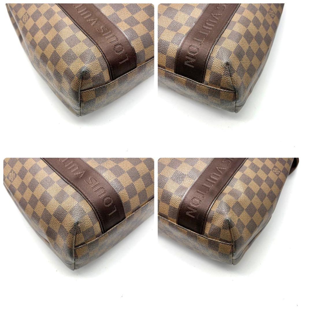 美品 ルイヴィトン ダミエ カバ ボブール トートバッグ PVC 茶 A4可
