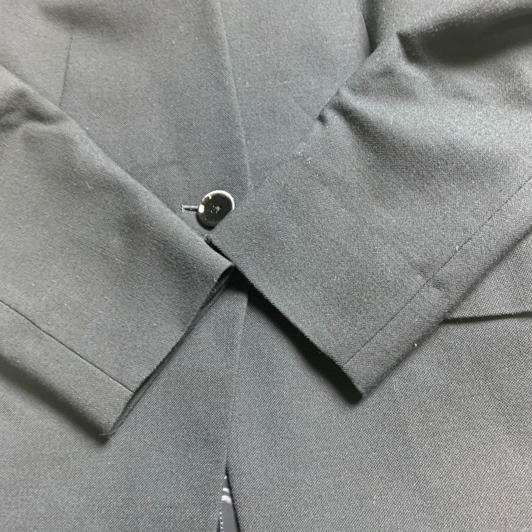 グリーンレーベルリラクシング パンツスーツ ノーカラー ダークネイビー L M紺