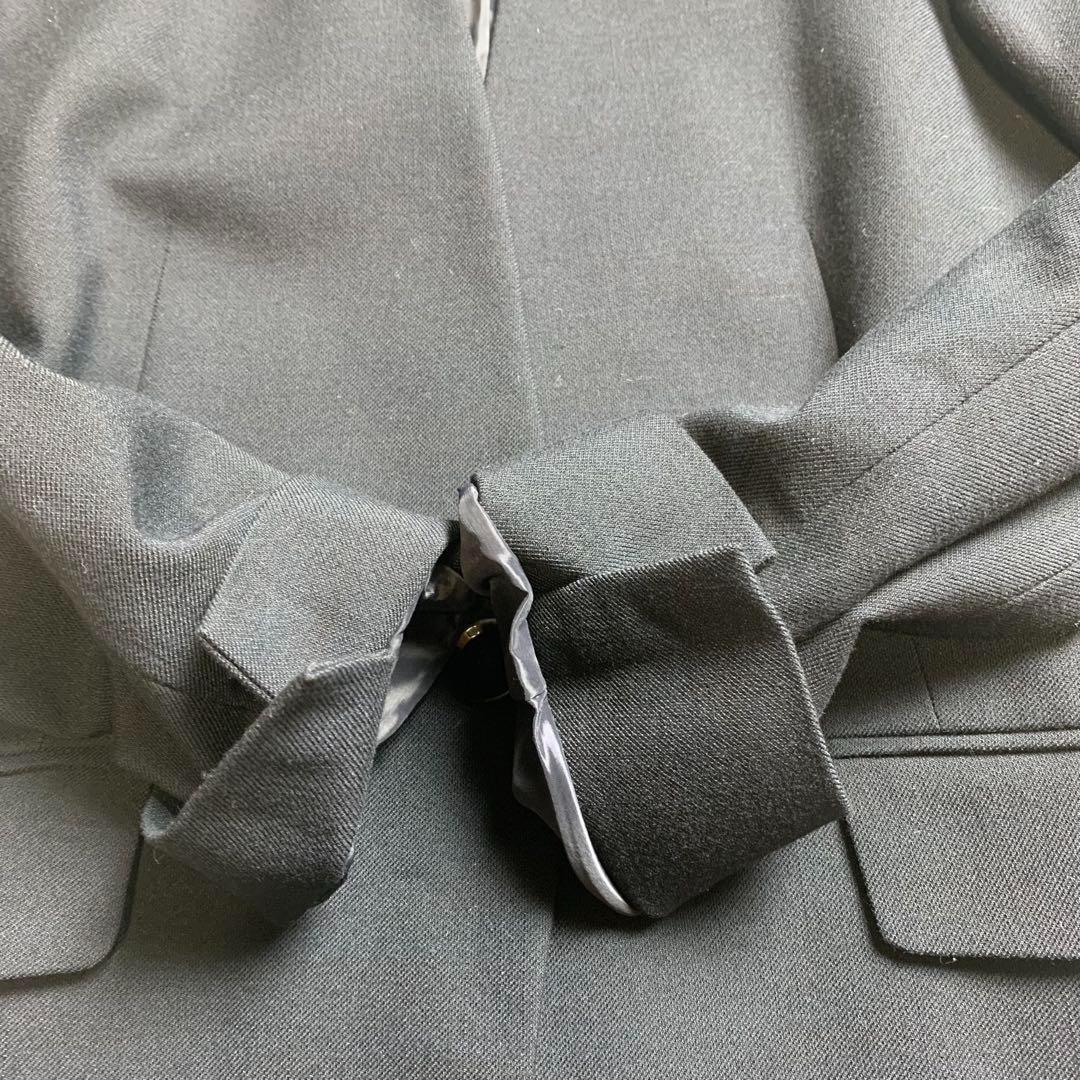 グリーンレーベルリラクシング パンツスーツ ノーカラー ダークネイビー L M紺