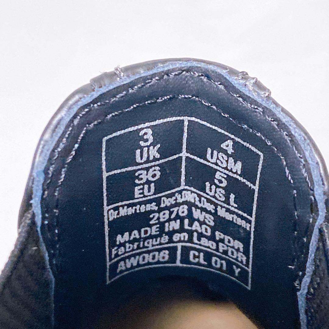 美品　ドクターマーチン　サイドゴアブーツ　限定品2976WS　UK3　モノクロ
