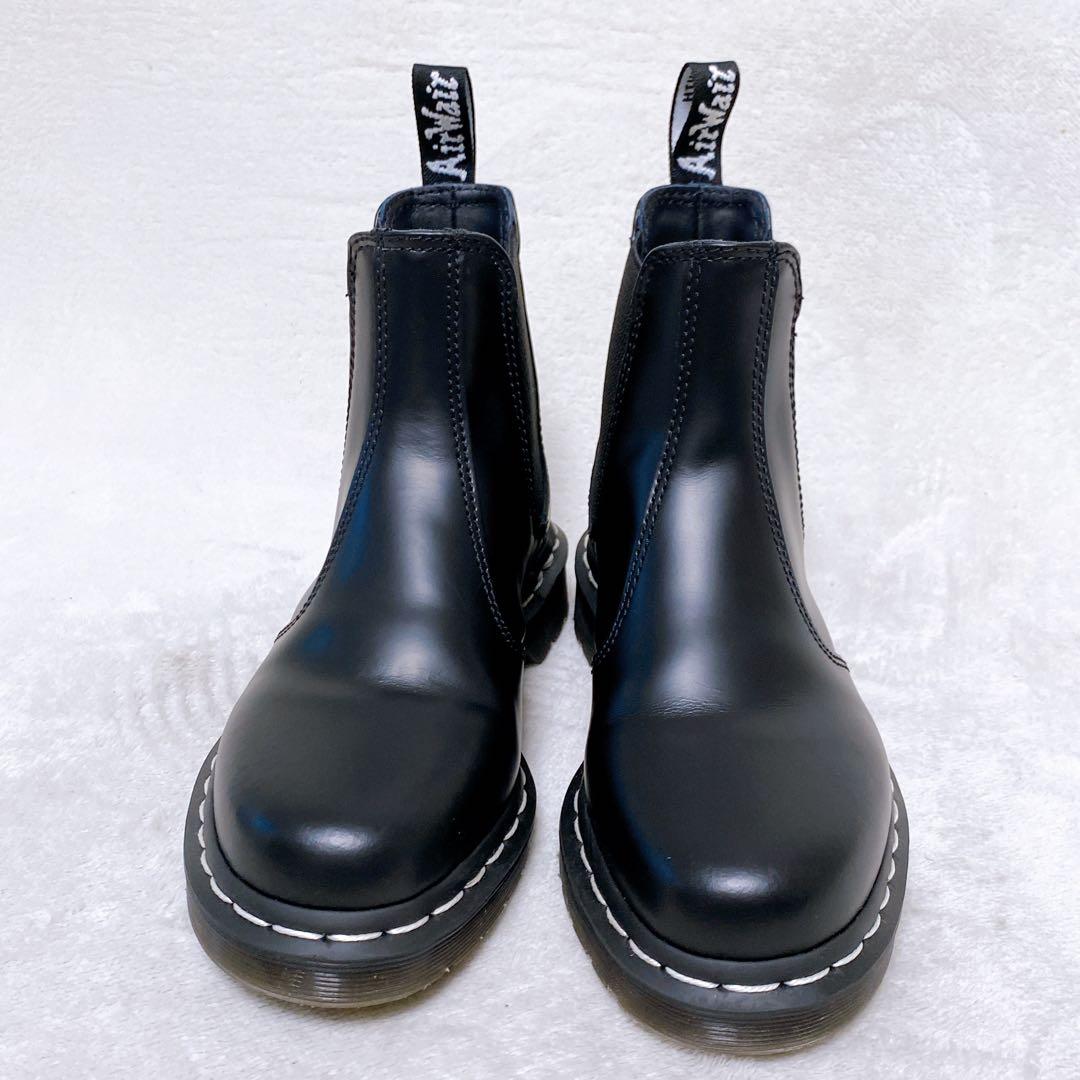 美品　ドクターマーチン　サイドゴアブーツ　限定品2976WS　UK3　モノクロ