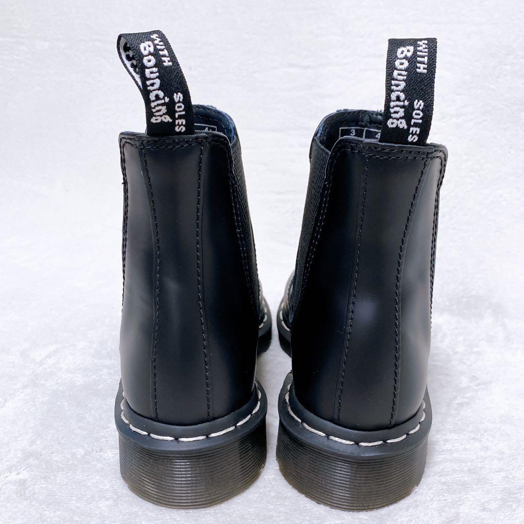 美品　ドクターマーチン　サイドゴアブーツ　限定品2976WS　UK3　モノクロ